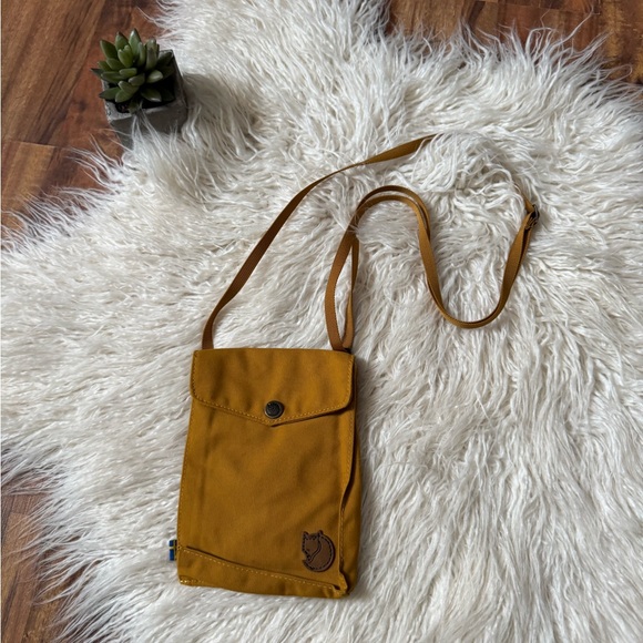Fjallraven Handbags - Fjallraven Crossbody Phone Holder Bag Mustard Yellow